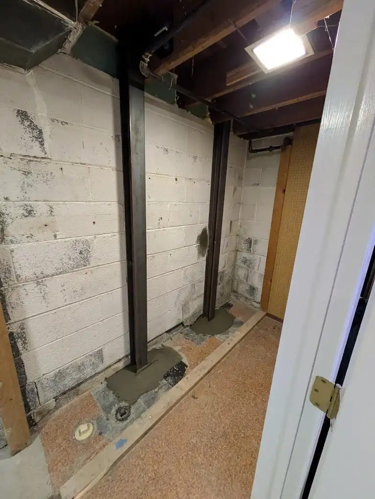 bowing basement wall repair